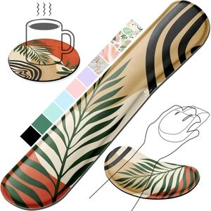 Fabric Gel Memory Foam Keyboard Wrist Rest Bundle Boho Work Office Supplies